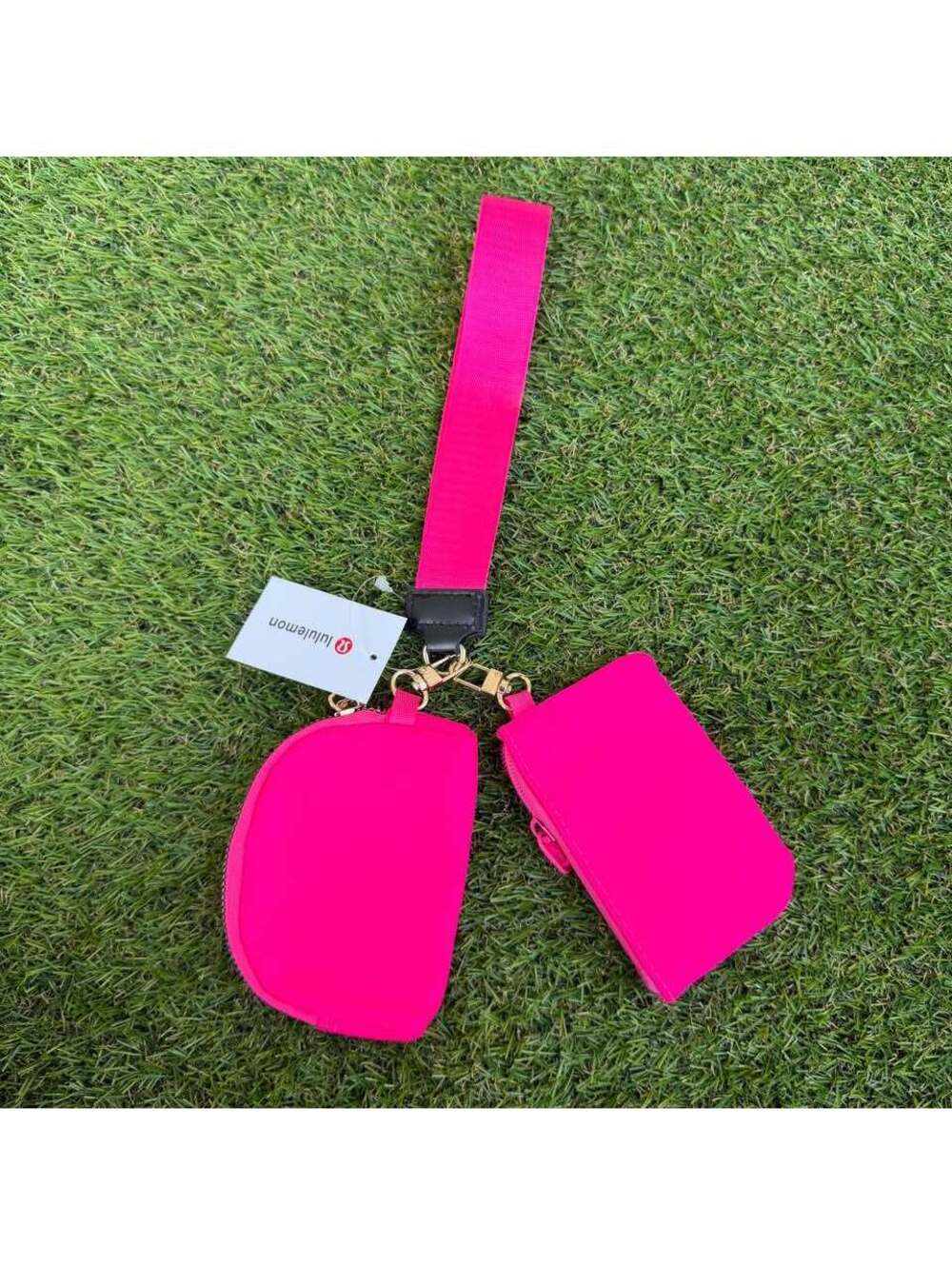 Lululemon Dual Pouch Wristlet - Hot Pink - Picture 2 of 2